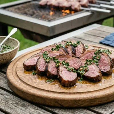 Grilled Picanha with Chimichurri Sauce