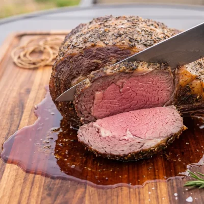 Smoked Prime Rib Roast & Horseradish Cream